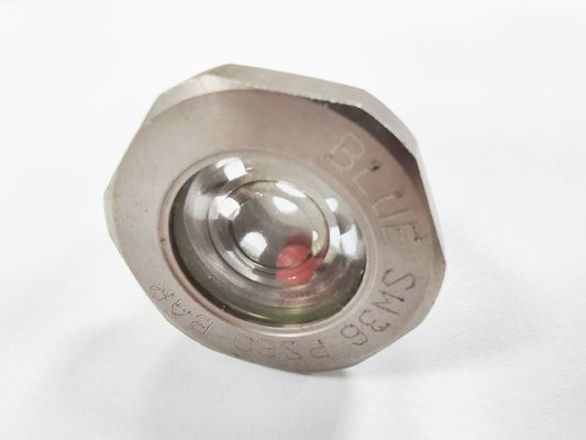 Verre à vue hermétique sous pression avec connexion à brides Verre à joint métallique 1215 acier