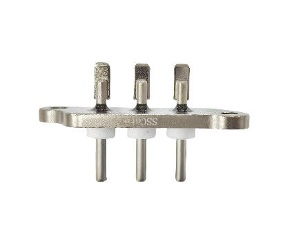 Terminel scellé à barres de soudage courtes plaqué au nickel avec une longueur d'aiguille de 30,6 mm et une résistance d'isolation de 1000 MΩ