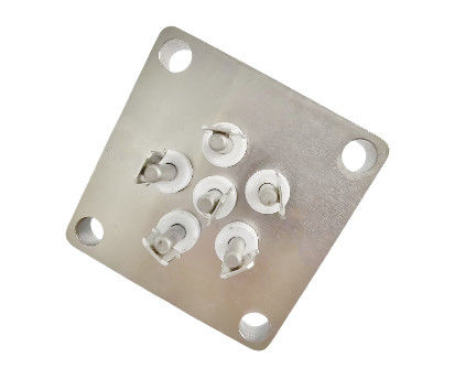 6 noyaux Bimetallic nickel-plaqué double soudage tabs scellé bloc terminal avec 35A courant de fonctionnement max.