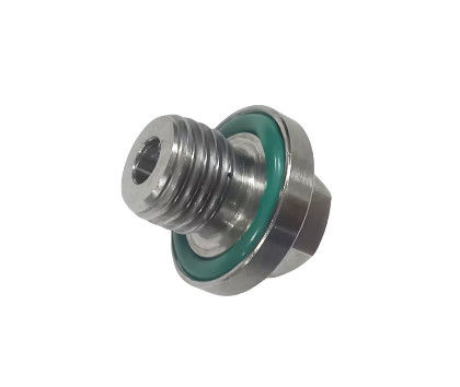 Plug de drainage magnétique en acier inoxydable avec fil M12 à tête hexagonale pour l'industrie automobile