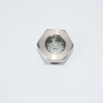 Verres de vision hermétiques finis poli avec connexion filetée et matériau d'étanchéité en PTFE spécialement conçus