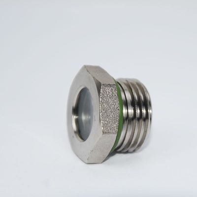 Verres de vision hermétiques finis poli avec connexion filetée et matériau d'étanchéité en PTFE spécialement conçus