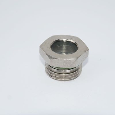 Verres de vision hermétiques finis poli avec connexion filetée et matériau d'étanchéité en PTFE spécialement conçus