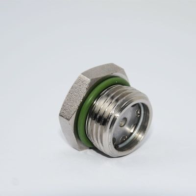 Verres de vision hermétiques finis poli avec connexion filetée et matériau d'étanchéité en PTFE spécialement conçus