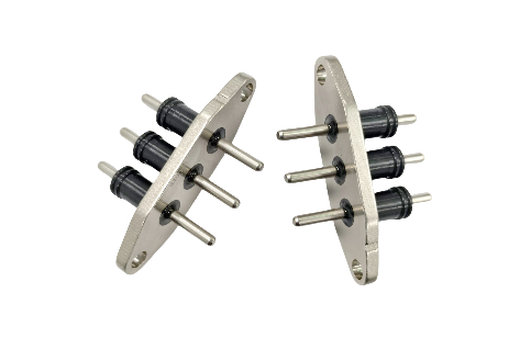 Connecteur de véhicule électrique hermétique avec courant de fonctionnement maximal de 30 A, matériaux SUH446 et broche en cuivre